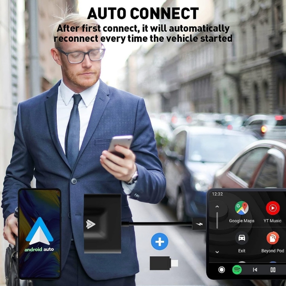B3105-Black2 Android Auto Wireless Adapter - Picture 4 of 9